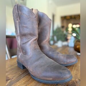 Ariat Men's Distressed Brown Roper Western Boots 11 D